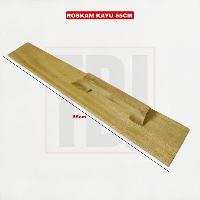 Roskam Kayu Panjang 55cm Raskam Kayu Gosokan Plesteran