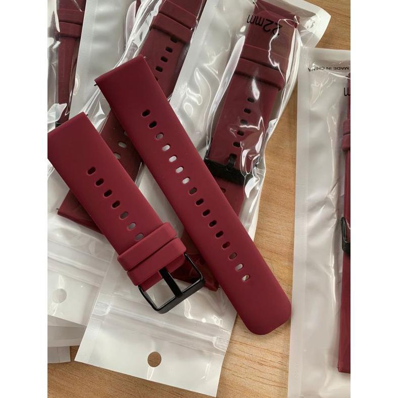 Strap tali jam tangan silicon lembut 8821 Merah maroon Original ready