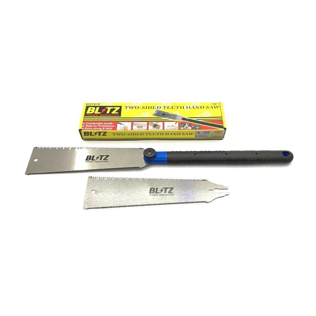 BLITZ D51616 Gergaji 2 Sisi 10" Alat Potong Kayu Triplek Tajam Rip Cut Cross / Graji Gorok 2Sisi Bli