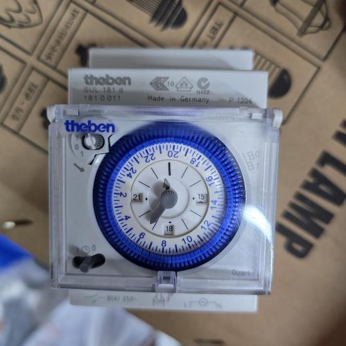 Timer Theben 24 Jam 16A SUL181D 24Hour Switch Analog timer 110-230V Original Germany