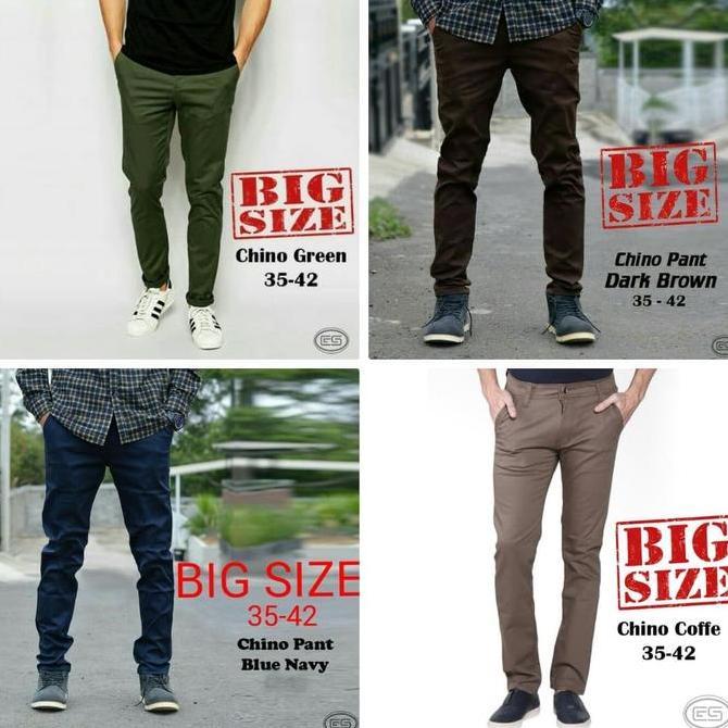 Promo Celana Chino Jumbo/Celana Chino Big Size 35-42/Celana Kerja Pria