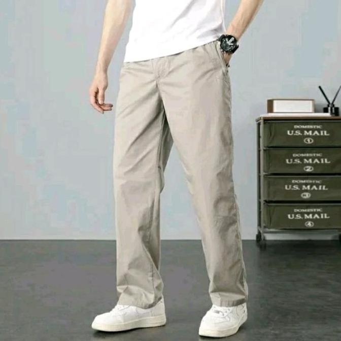 Celana Pria Chino Jumbo 35-42 Standar Regular - Celana Panjang Pria Premium