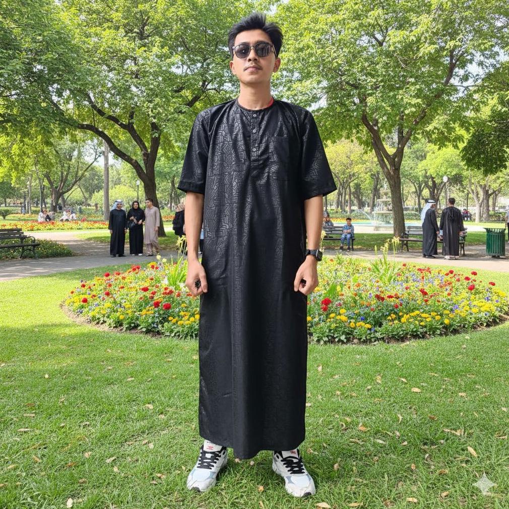 Value Pack Gamis Pria Premium Motif Embos Terbaru/Gamis Pria Premium/Kurta Pria Embos/Jubah Saudi Mo