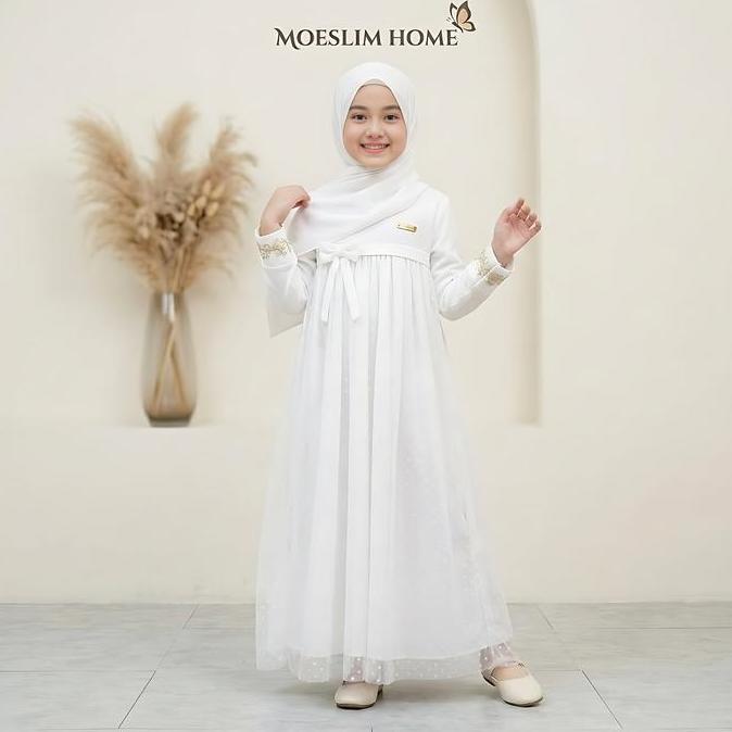 NEW GAMIS ANAK BRUKAT MODEL TERBARU 2026 5-13 TAHUN DRESS GAUN PESTA KONDANGAN GAMIS BROKAT MEWAH OR