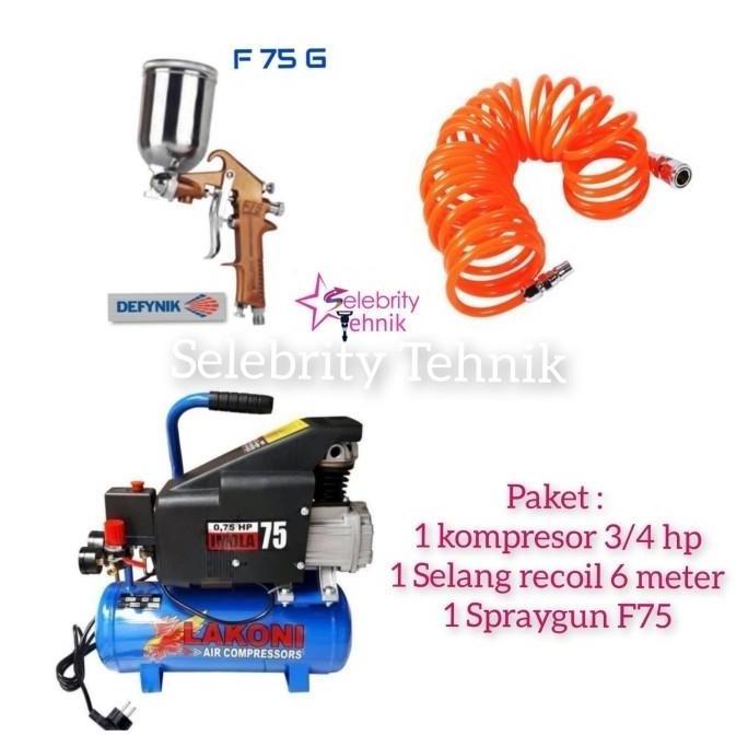TERMURAH - Kompresor Lakoni Imola 75 Kompresor Listrik Lakoni + SprayGun + Selang