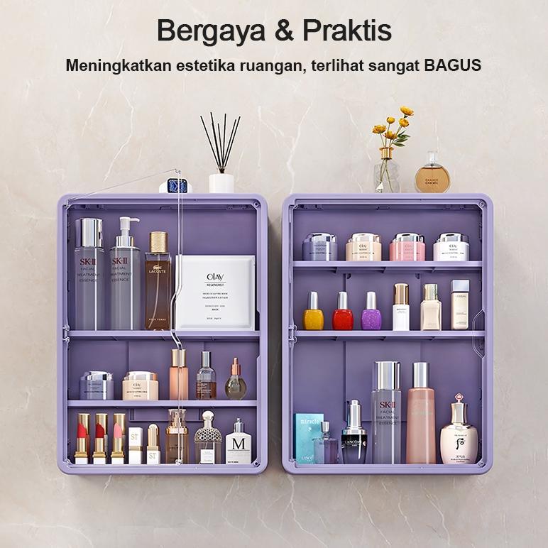 NEW PRODUCT [COD] PERABOTAN RAFA RAK KOSMETIK LEMARI KOSMETIK LEMARI DINDING GANTUNG PENYIMPANAN ART