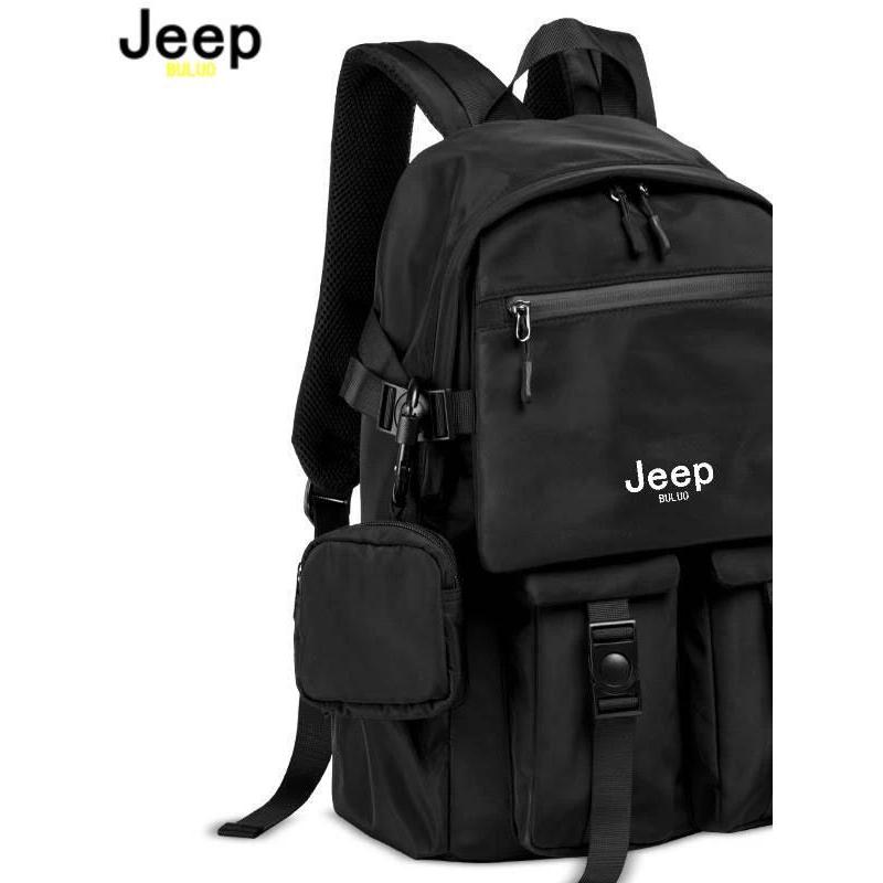 Jeep Buluo Men's Nylon Backpack Large Capacity Waterproof Laptop Backpack Casual Multi-pocket School