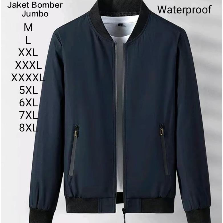 Murah Jaket Bomber Pria Big Size Jaket Bomber Waterproof Anti Air Jaket Bomber Wanita Jumbo Kekinian