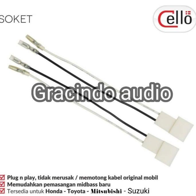 Promo Speaker Coaxial 3Way Cello + Ring + Kabel Soket Pnp Suzuki Ertiga Cod