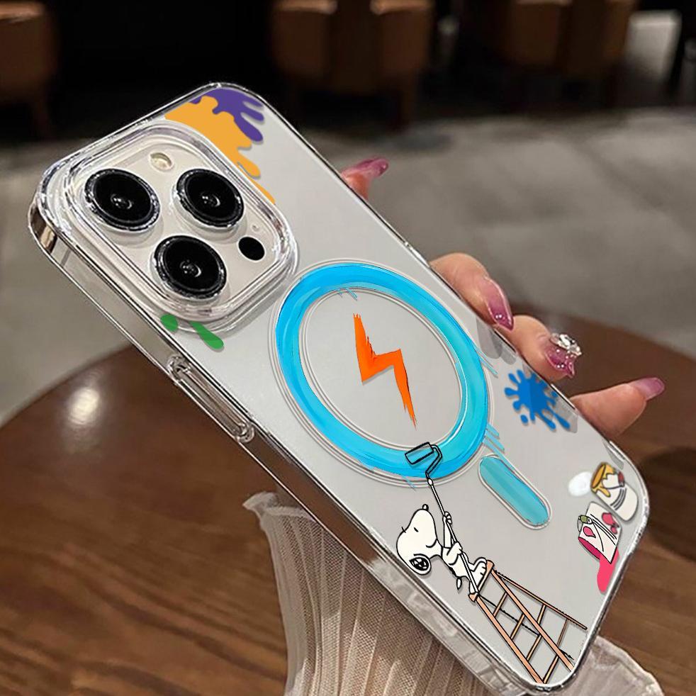 BEST DEALS Magnetic Wireless Charger Case Hp Untuk IPhone 11 12 13 14 15 16 Pro Max IPhone 13 Magsaf