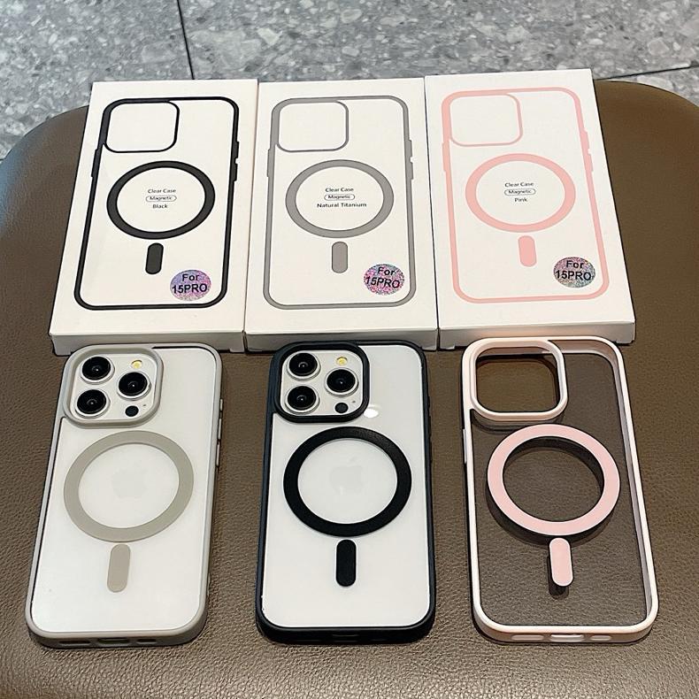 CUCI GUDANG PACKING BOX  PREMIUM SLIM MAGSAFE CLEAR CASE FOR IPHONE X XR XS MAX 11 12 13 14 15 16 PR