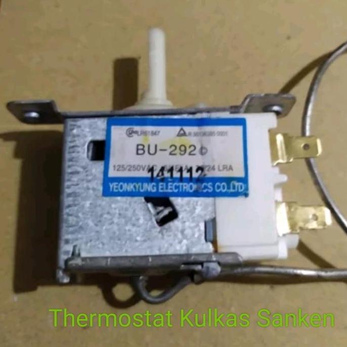 THERMOSTAT PENGATUR SUHU KULKAS 2 PINTU SANKEN BU-292 ORIGINAL RG27