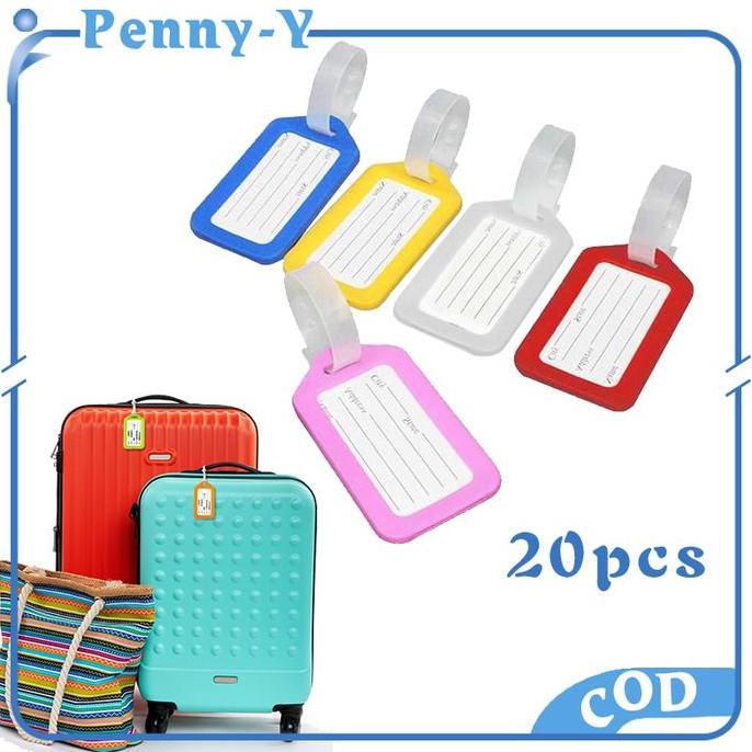 20pcs Luggage Tag / Travel Name Tag / Gantungan Nama Koper / Bag Tag