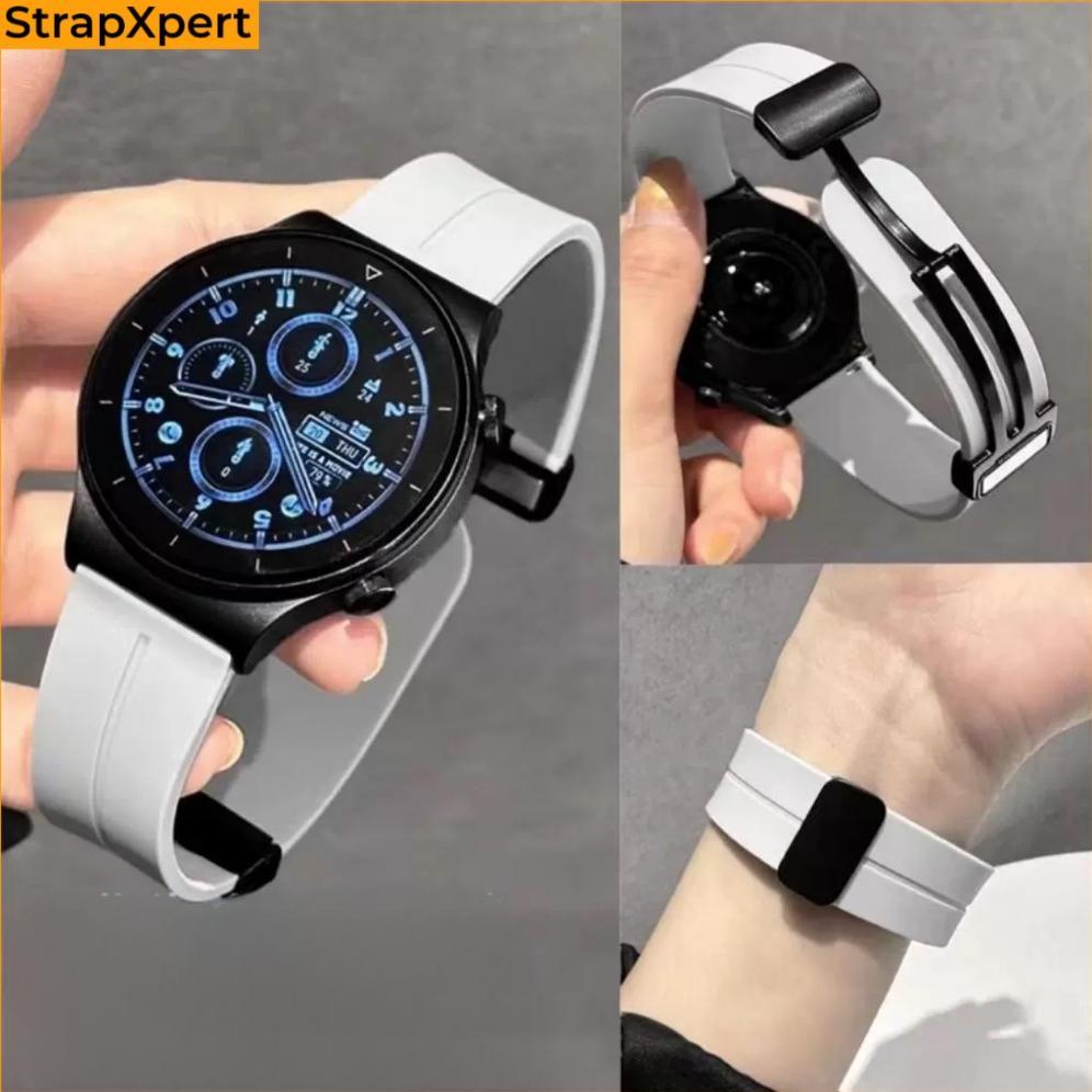 22mm 20mm Strap for Samsung Galaxy Watch 7/FE/6/5/4/Classic/Active 2/Gear S3, Quick Release Rubber S