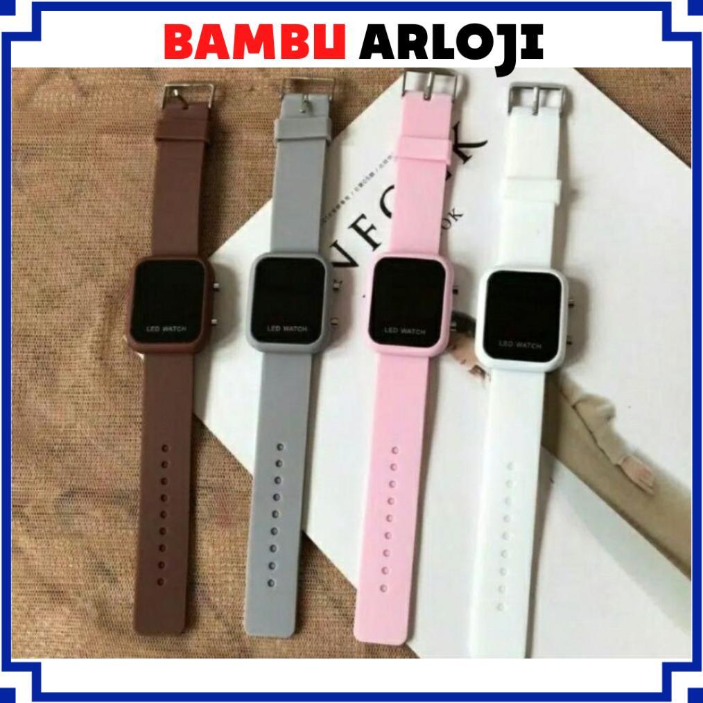 Official Baj Jam Tangan Wanita Pria Digital Rubber Led Watch Original High Quality Premium Jf087