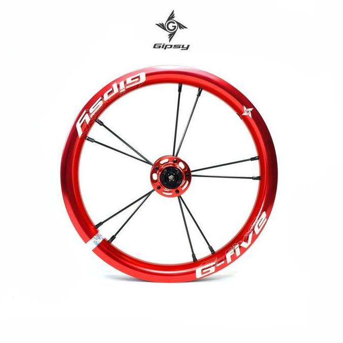 GIPSY G-FIVE Push Balance Bike 12" Wheel Set - Sepeda Anak - RED