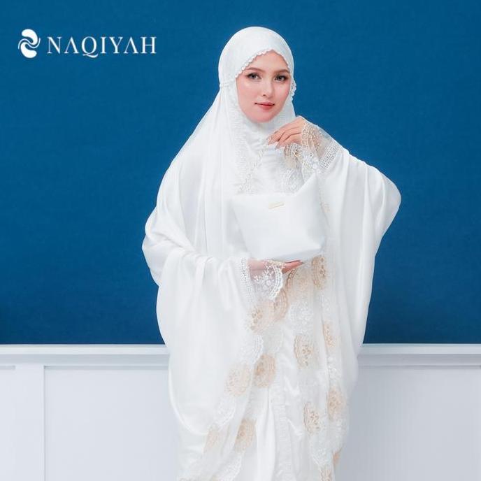 Naqiyah - Mukena 2in1 Dewasa Hasna Series  Mukena Armani Renda Tileu Muslim