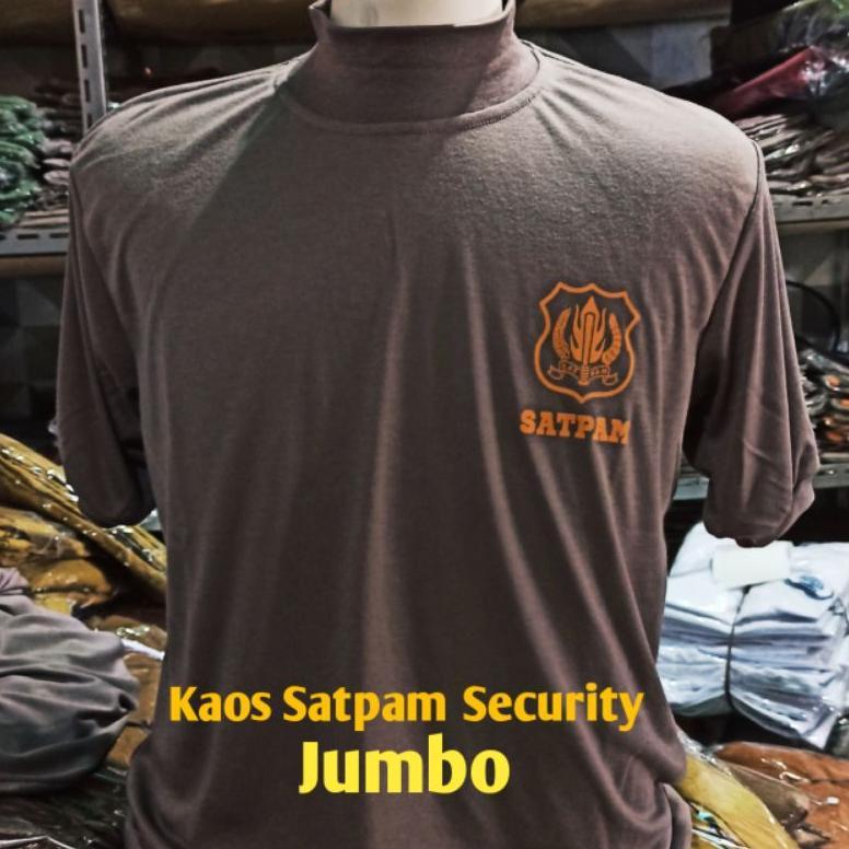 Termurah Security Satpam Kaos Satpam Jumbo Size Xxl-Xxxxl Baju Kaos Dalaman Satpam Terbaru Jumbo Kao