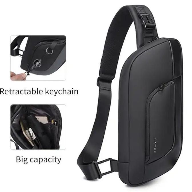 Bange BG7312 Tas Selempang Pria Waist Bag Pria Sling Bag Pria