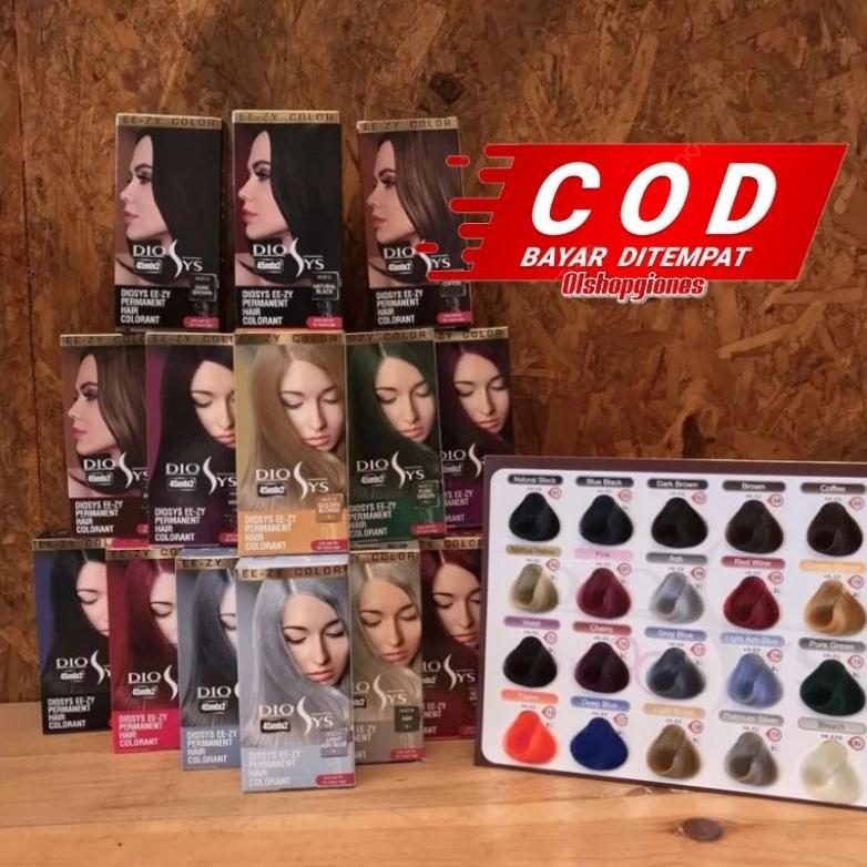 Cat Rambut Diosys ( cat 100ml + Oxydant 100ml) hair soColor developer bleaching grey