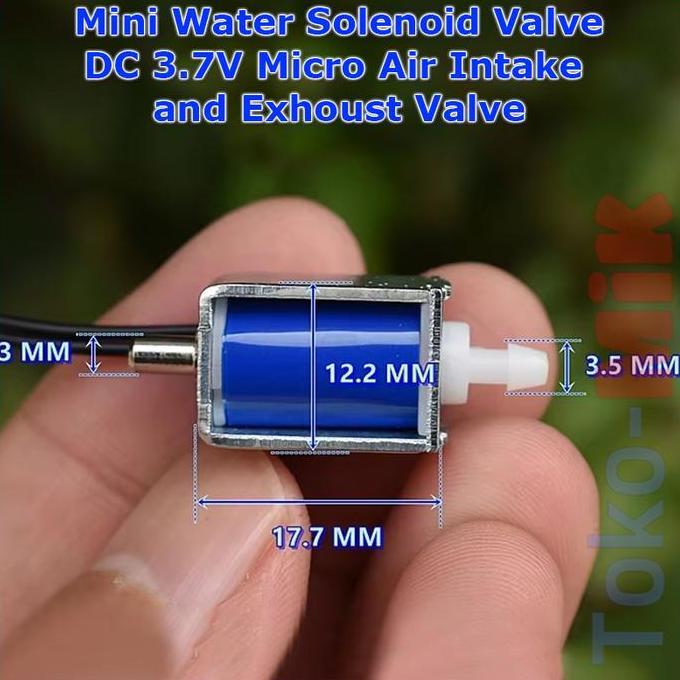 Ni Solenoid Valve Kran Air Udara Selenoid Cabang 3 T Dc 3V-5V