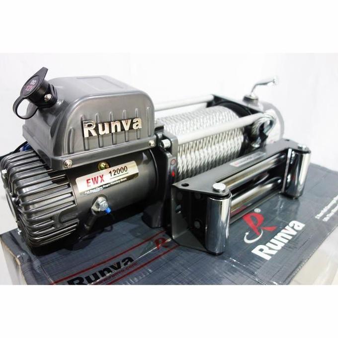 Grosir Runva Electric Winch Ewx-12000 24 Volt Kapasitas 5,4 Ton
