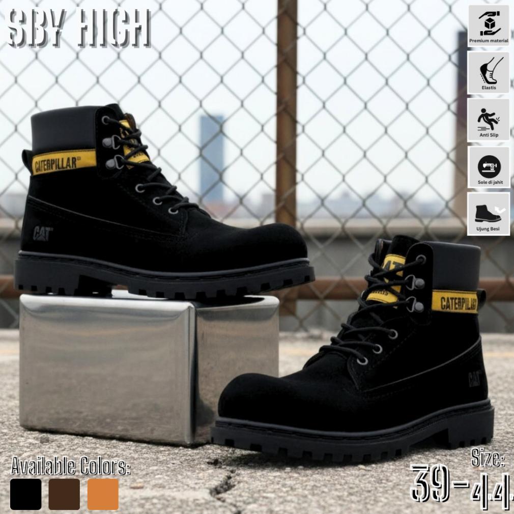 Grade Ori Boots Termurah  Sepatu Pria Septi Pdl Boot Ujung Besi Caterpilar Syb High Muncak Outdoor P