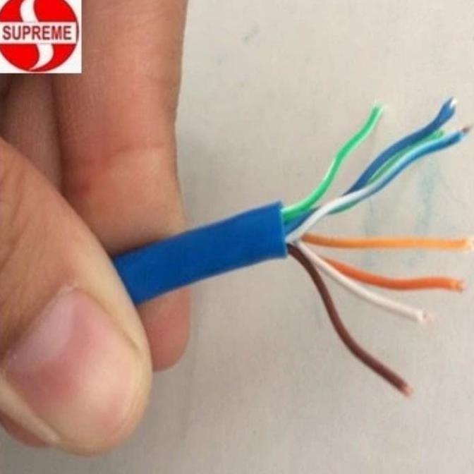 Murah Kabel Utp Lan Jaringan Supreme Cat 5 E 305 Meter Biru / Utp Data Cat 5