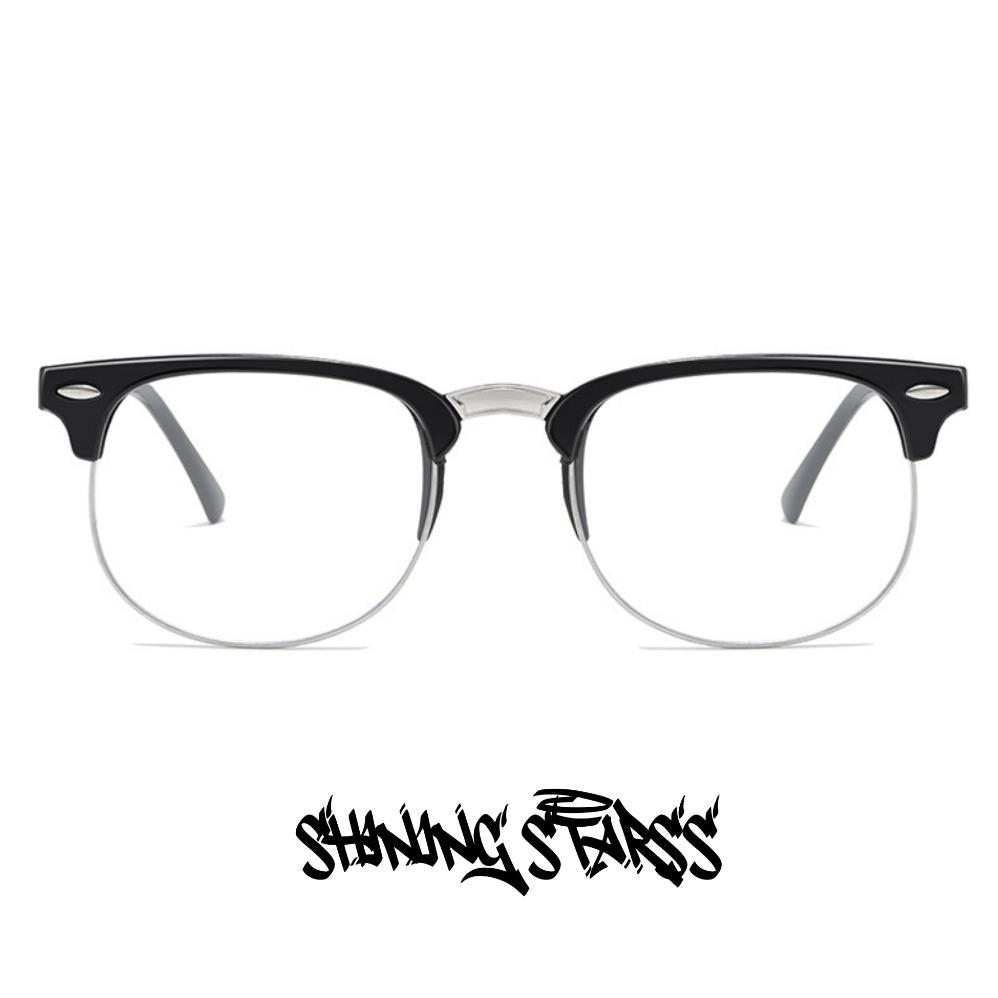 PROMO SHININGSTARSS|KACAMATA LENSA&FRAME|NEW FASHION BLUE LIGHT BLOCKING CLUBMASTER|KACAMATA BACA WA