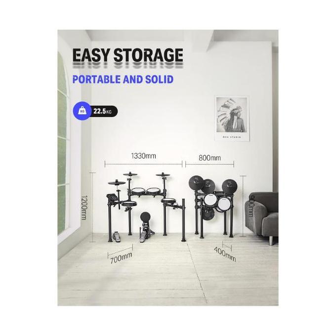 Sale Electric Drum Donner Ded-200 Drum Electric