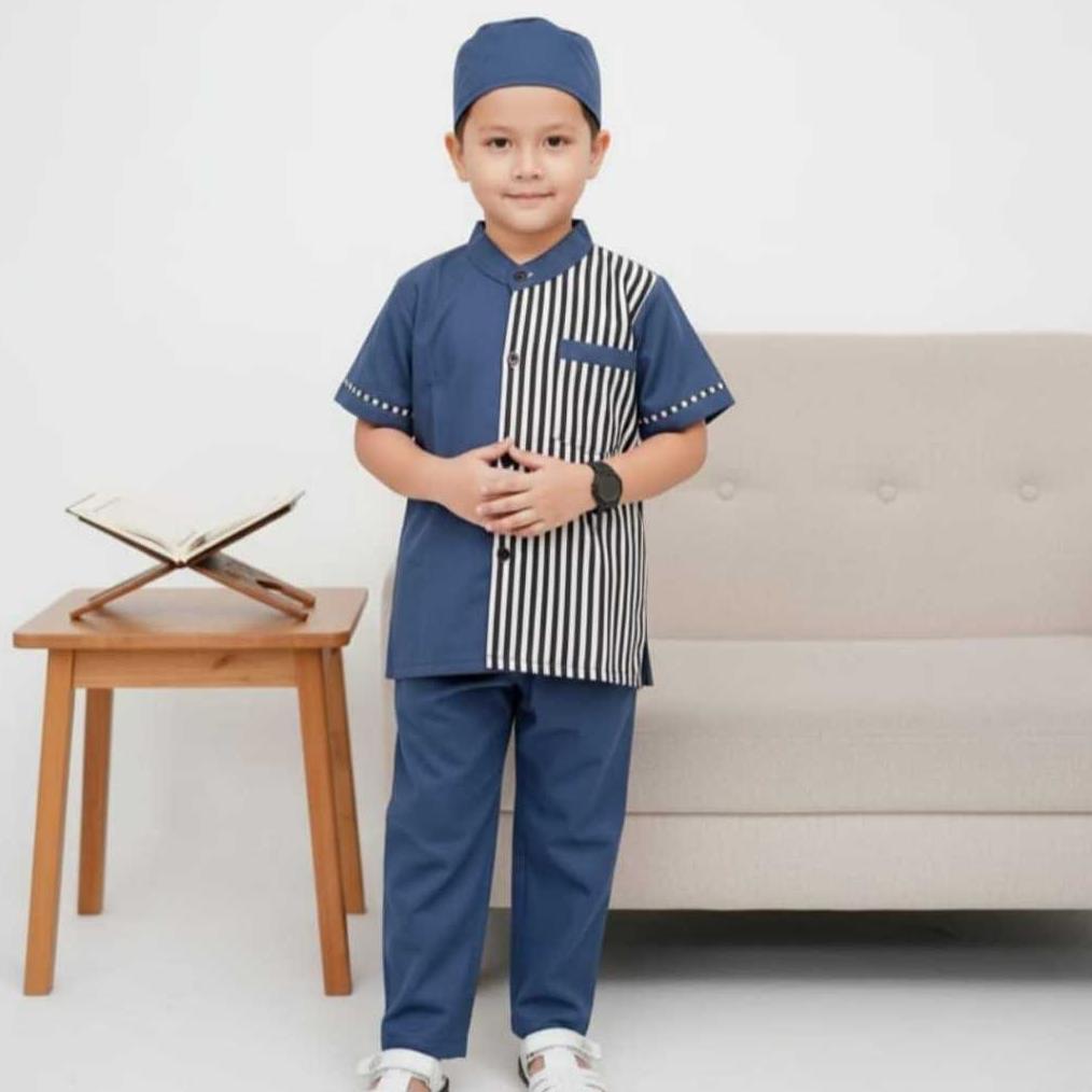 Garansi Setelan Koko Anak Laki Laki 2 3 4 5 6 7 Tahun Baju Muslim Anak Modern Koko Kurta Anak