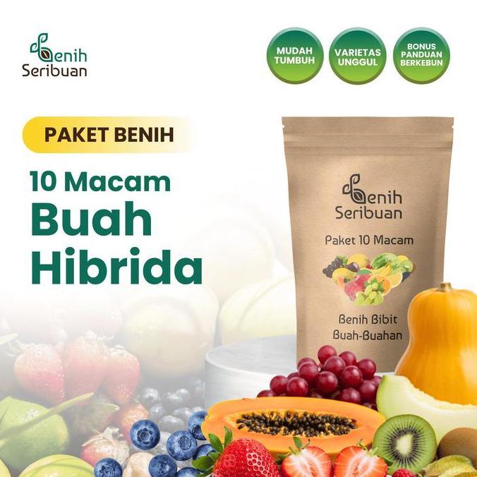 Benih Buah 10 Macam Paket Benih Tanaman Buah-Buahan Seribuan TERJAMI