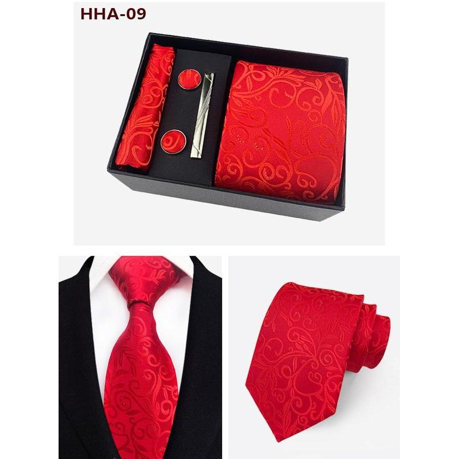DASI SET PREMIUM GIFT SET KOTAK HARDBOX MOTIF BATIK TIE BLUE BIRU MUDA