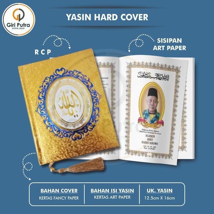 BUKU YASIN HARD COVER 208 HALAMAN / YASIN KERTAS ART PAPER