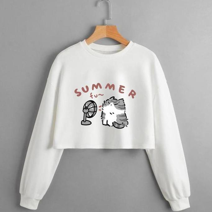 KAOS CROP TOP LENGAN PANJANG OVERSIZE /CROP TOP KOREA/CROP WANITA Combed Printing Digital Soft Atasa