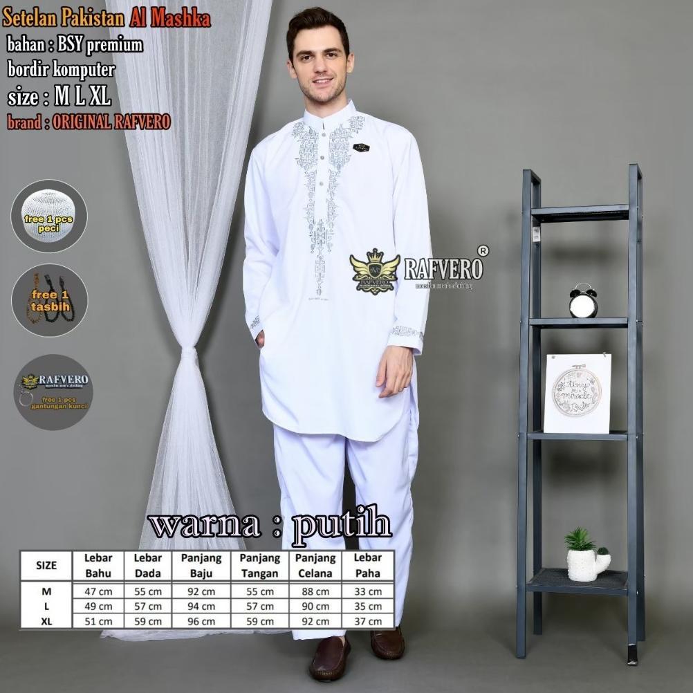 NEW PRODUCT Setelan Pakistan Al-Mashka RAFVERO - Setelan Baju Koko Pria RAFVERO