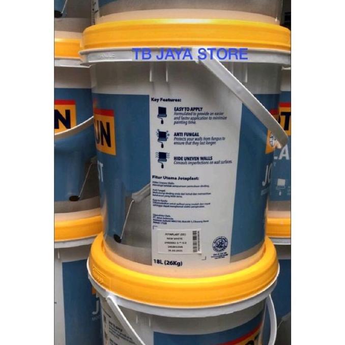JOTUN JOTAPLAST PUTIH (NEW WHITE) 25KG / CAT TEMBOK INTERIOR JOTAPLAST