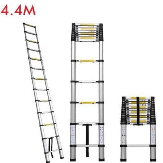 Tangga 4.4 m Lipat Alumunium / Telescopic Ladder 4,4 Meter Tangga
