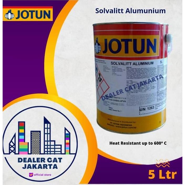 Cat Tahan Panas Jotun Solvalitt Alumunium (up to 600 C) - 5 Ltr
