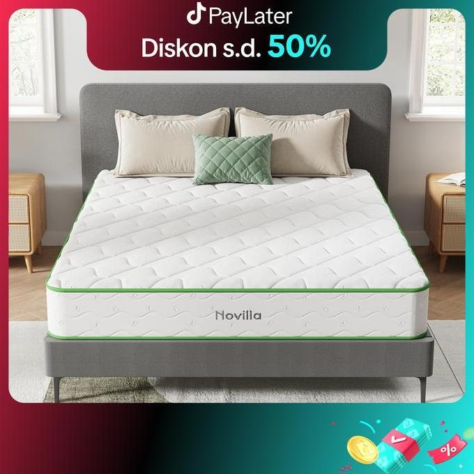 Novilla kasur MetaDream spring bed mattress in a box tebal 18cm/20cm ukuran kasur 90x200 120x200 160