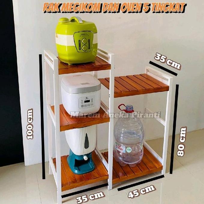 RAK GABUNG 5 TINGKAT | Rak megicom | Rak oven | Rak Dispenser | Meja Oven | Rak mejikom Rak serbagun
