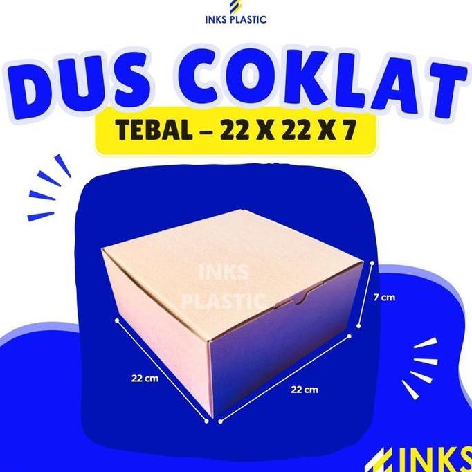 Dus Kotak ampers Box Karton Tebal 22X22X7 Cm Tbk