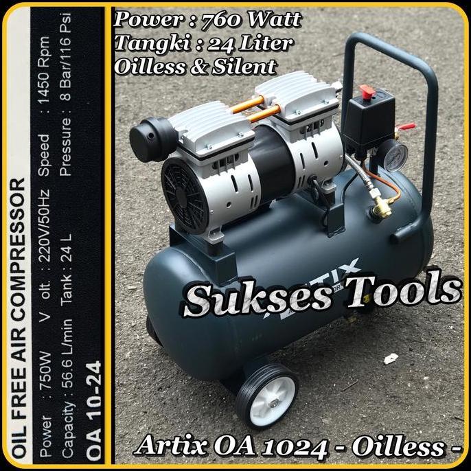 Artix OA 1024 OA1024 Kompressor Oilless Kompressor Silent 1 HP 24 L