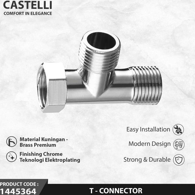 CASTELLI T konektor Sambungan kran/shower T-CONECTOR 1445364