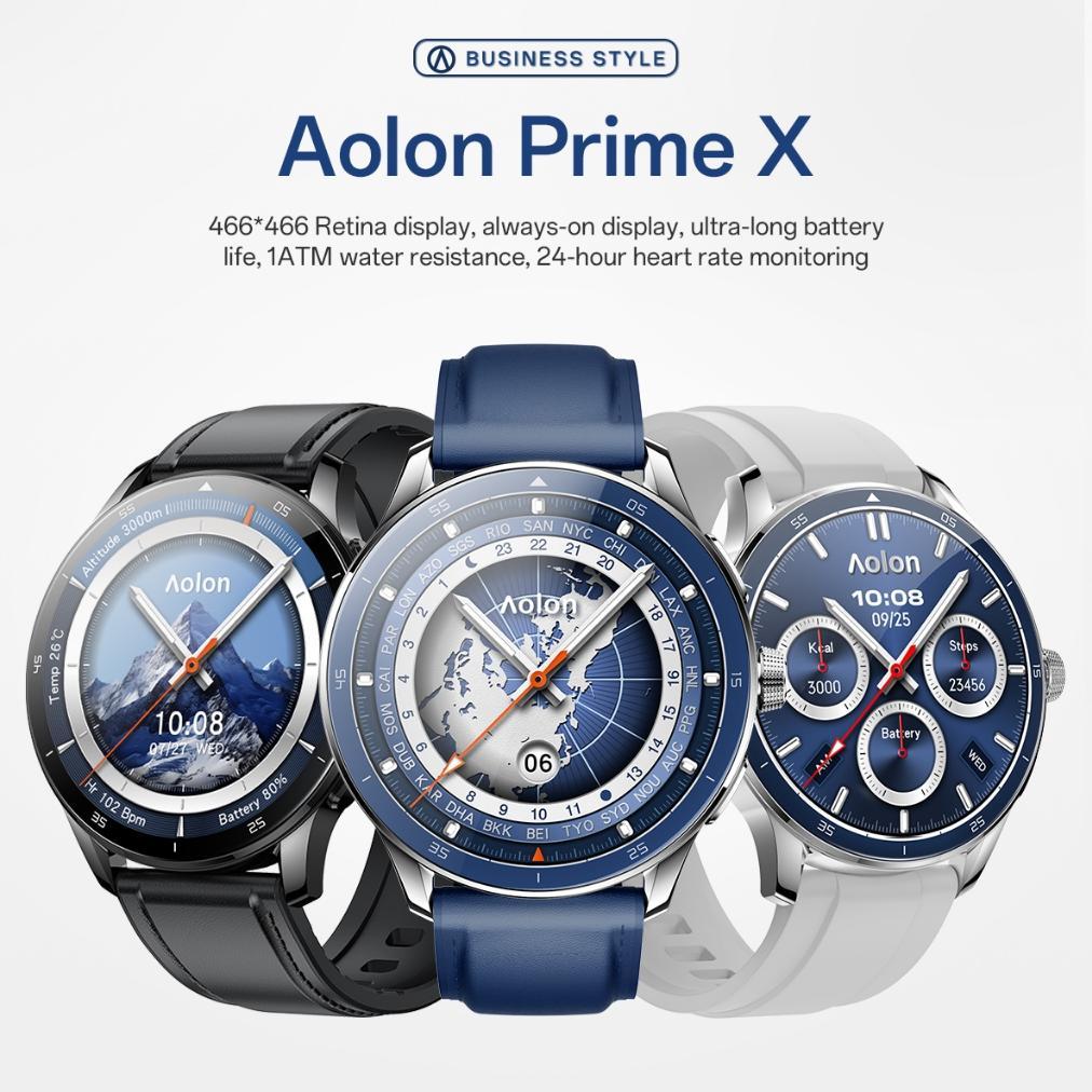 TERBARU [2026 NEW] Aolon Prime X Smartwatch 3D 1.43 inch AMOLED Tali ganda Original Pria dan wanita 