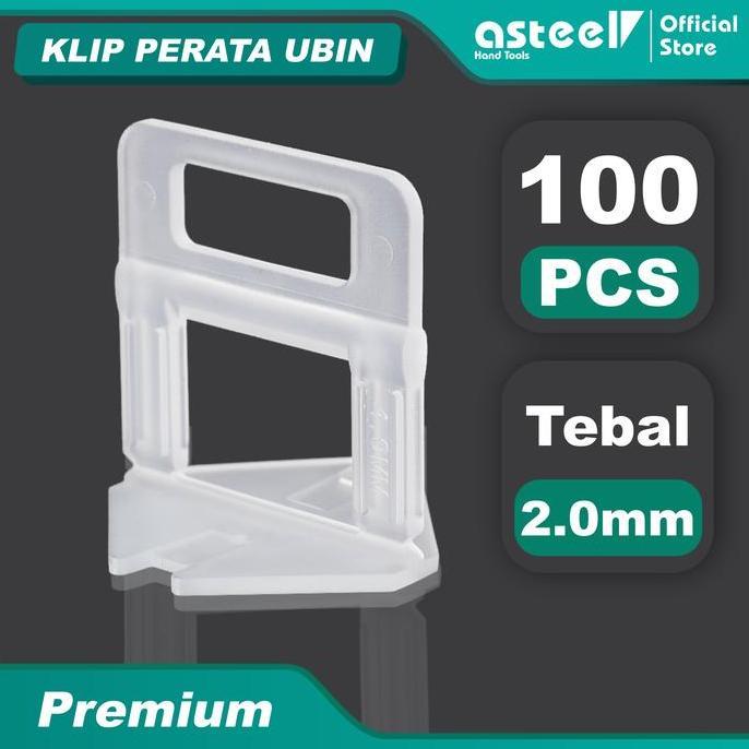 ASTEEL Klip 2 mm Alat Perata Pasang Nat Tile Spacer Leveling Keramik