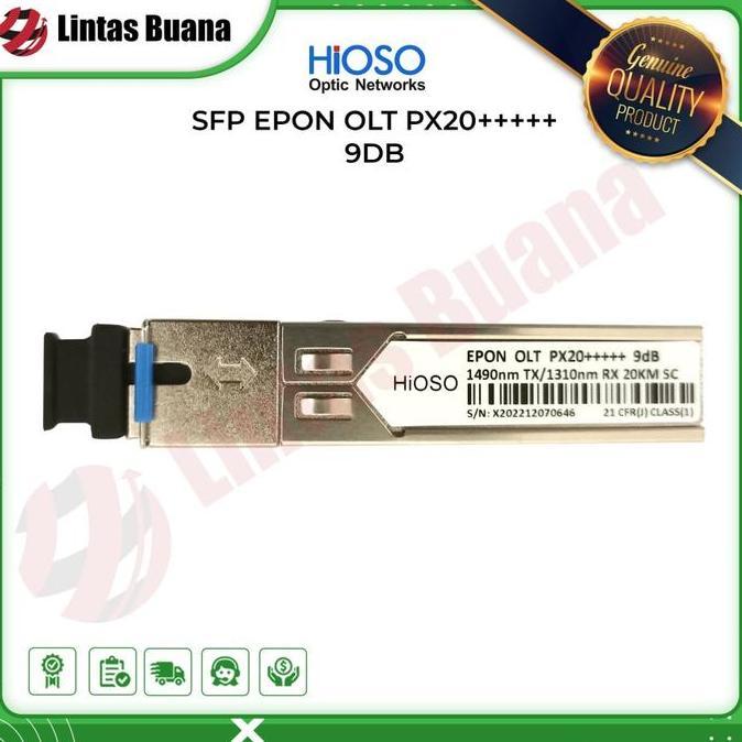 HIOSO SFP EPON OLT PX20+++++ 9DB