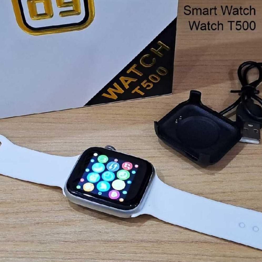 OFFICIAL Smartwatch T500 Jam Tangan Pintar bisa telpon dan ganti wallpaper jam pria dan wanita