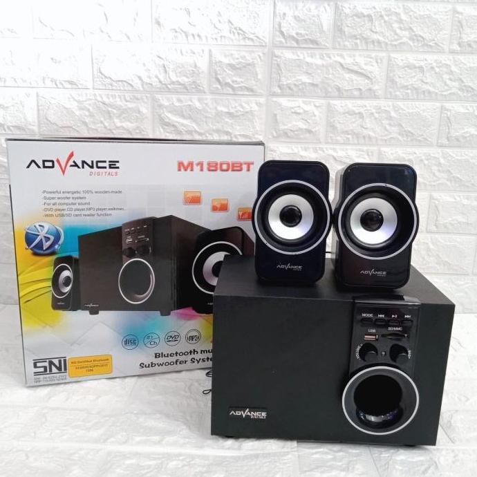 Fiteri_shopsans - Speaker Aktif Advance M180 BT / M180 BT Bluetooth Subwoofer Bass System Xtra Power