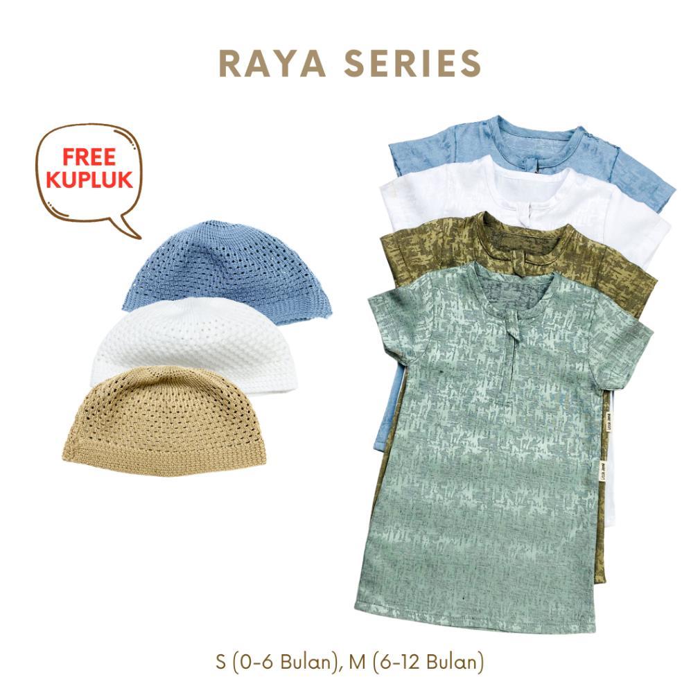 Paket Hemat Little Jenna - Jubah Baju Lebaran Bayi Baru Lahir Laki-Laki Cowok Newborn 0-1 Tahun